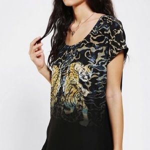 Silence + Noise Asymmetrical Tiger Dress